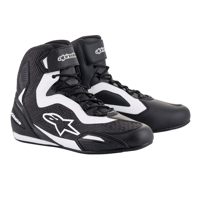 TÊNIS ALPINESTARS FASTER 3 RIDEKNIT PRETO/BRANCO